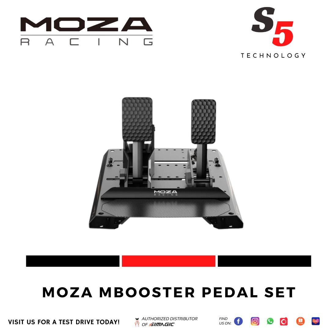 MOZA mBooster + CRP2 Throttle + CRP2 Base Plate / active pedal / for ...
