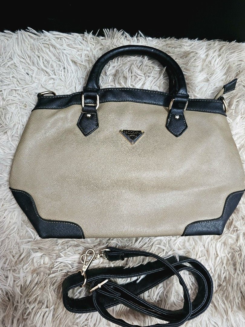 Original Secosana large size with sling (Category: Luxury Bags & Wallets) located in San Pablo. Submitted by anicahclosetonlineshop (Listing ID 1368118150, Image 2). Description: Secosana Bag with sling Like New Zipper Closure 1 zipper pocket inside 2 open pocket inside Payment first through gcash and bank transfer Shipping via jnt and orange app.