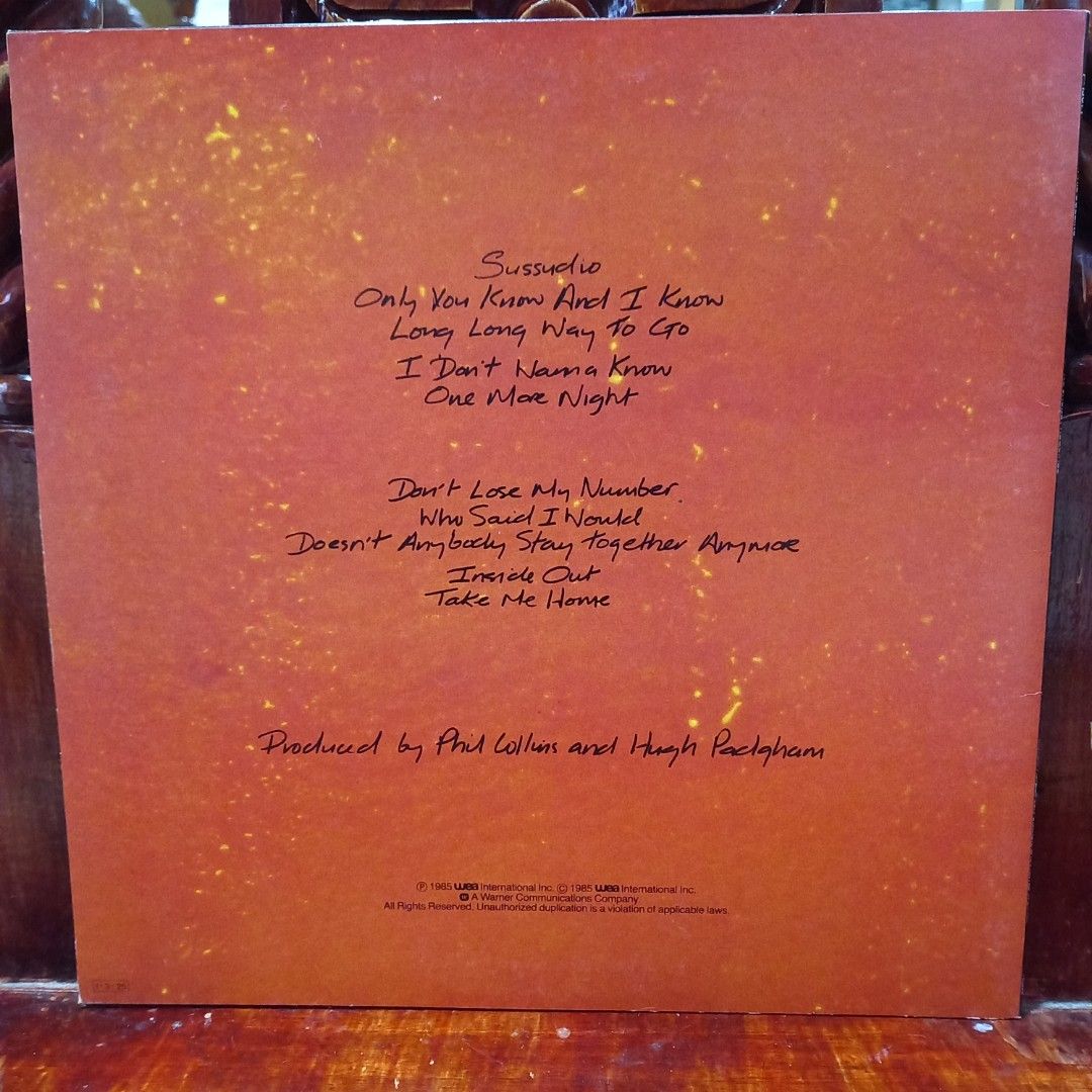 Phil collins (Category: Vinyls) located in Quezon City. Submitted by collectiblespopupshop (Listing ID 1368120100, Image 2). Description: Welcome to collectible pop up shop MUSIC AND VIDEO STORE! 👝Posted items are on hand. 💿🎧🎵💽🎷📽🎥 CD'S / DVD's Books & VINYL are all imported made in uk our local opm album and original in mint to nearmint & unsealead sealed brand new 🛒Pls add to cart to check stocks availability. 💵We sell quality products