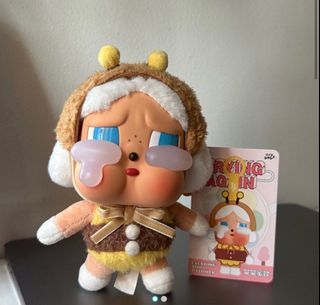 Popmart Crybaby Crying Again Plush Pendant Bee (Unsealed)