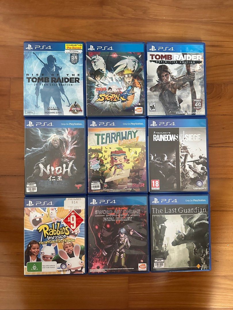 PS4 game Rise of the tomb raider / Naruto storm 4 / Tomb raider ...