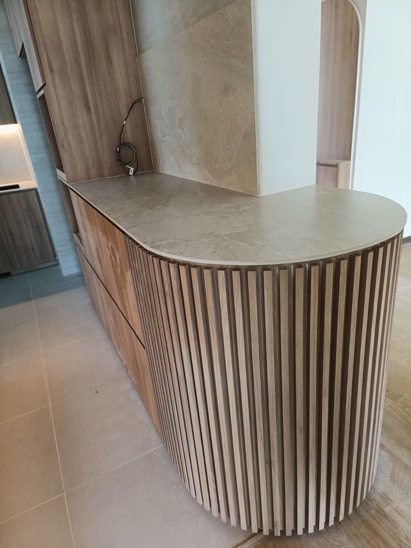 Sintered Stone Kitchen Countertop / Backsplash / Direct Factory Carpentry Customisation Work / Kitchen Table Top / Countertop62863115487362112