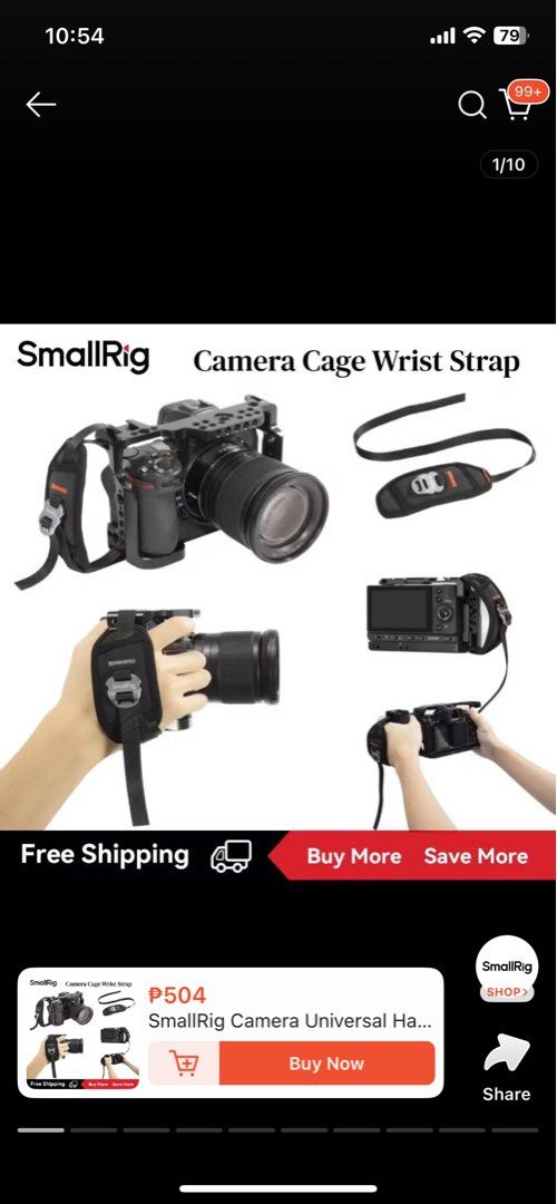 SmallRig Hand Strap (Category: Camera Bags & Carriers) located in Nasugbu. Submitted by achamocollects (Listing ID 1368073543, Image 3). Description: With box Brand new Di nagamit kasi wala ako cage.