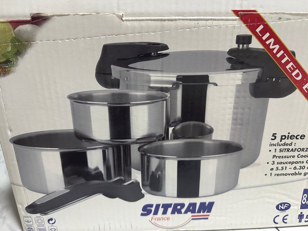 Sitram Cookware Sitram Stainless steel pressure cooker BRAND NEW, Furniture & Home ...