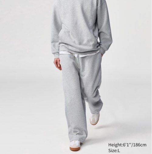 Uniqlo Wide Fit Sweatpants Uniqlo C Sweat Wide Pants, Men's