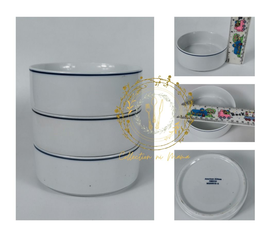 Vintage American Airline Ashtray (Category: Vintage Collectibles) located in Manila. Submitted by collectionnimama (Listing ID 1368166844, Image 1). Description: • 3 pcs Vintage American Airline Ashtray • 4.5" in diameter • Porcelain Material • Color: White • Made in Malaysia • Condition: Brand New, Vintage, Never Been Used • Decluttering • As is where is • Pictures shown are actual product/s. Shipping fee will be shouldered by the buyer. Deliver