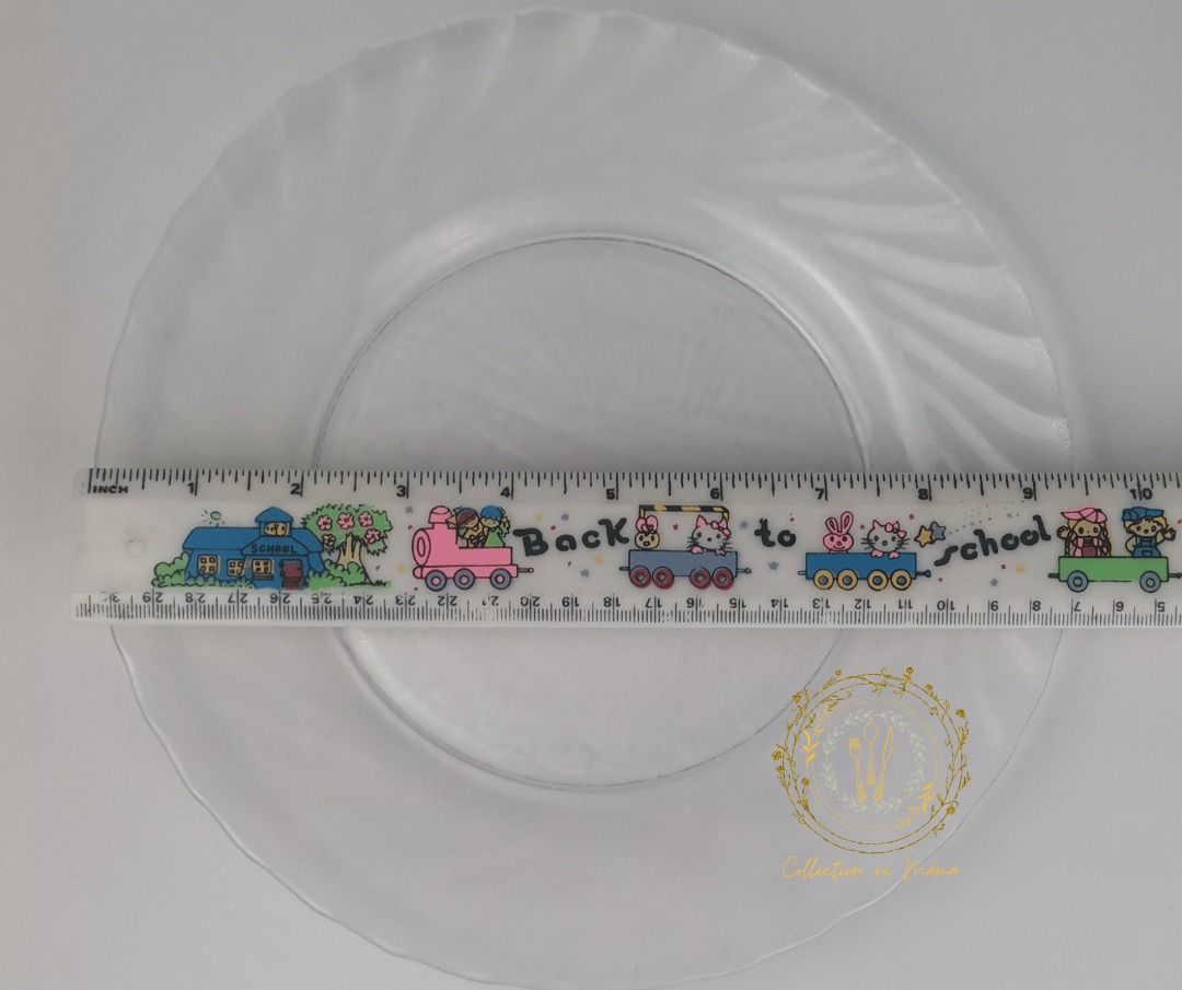 VINTAGE 34 PIECE ARCOROC DINNERWARE SET (Category: Dinnerware & Cutlery) located in Manila. Submitted by collectionnimama (Listing ID 1368178961, Image 3). Description: •34 piece Dinnerware Starter Set •Glass Material •4pcs 9.5" Plate •4pcs 7.5" Plate •4pcs 6.5" bowl •4pcs 5.5" Saucer •4pcs Cup •4pcs 3" tall Glass •4pcs 5" tall Glass •4pcs 5.5" Glass •9"Serving Bowl •Pitcher •Color: Clear •ARCOROC FRANCE Brand •Made in USA •Condition: Brand New, 