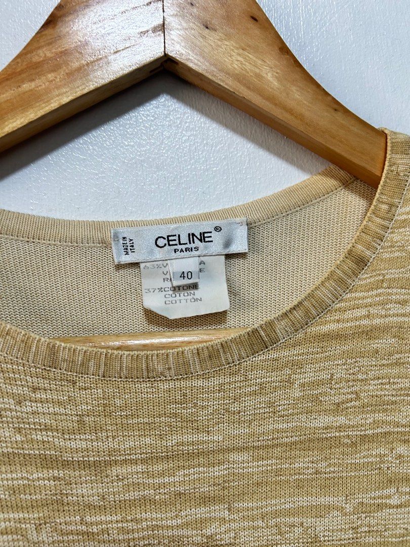 Vintage Rare Celine Viscosa (Category: Shirts) located in Calamba. Submitted by jannstuff (Listing ID 1368052903, Image 3). Description: Vintage Rare Celine Viscosa shirt Size 40 Excellent condition Price: 2000 + shipping fee Measurement: Length: 28.5 Width: 18 Dm.