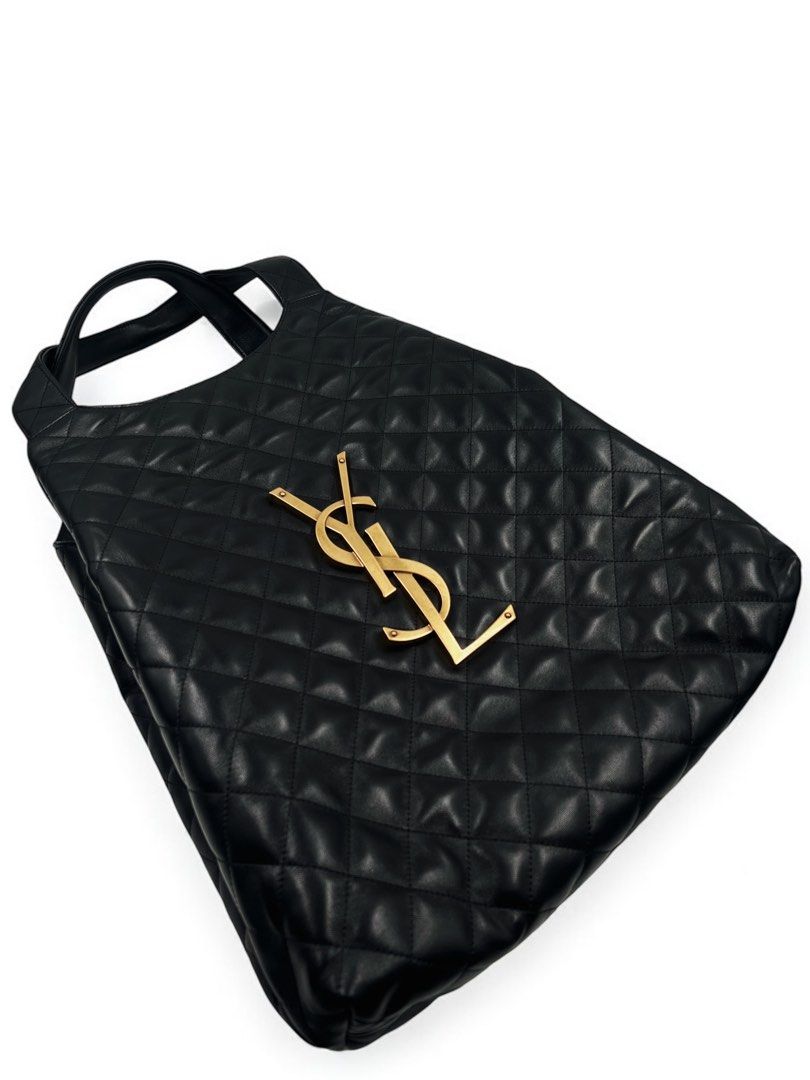 ⚜️YSL - Icare Maxi tote bag (Category: Luxury Bags & Wallets) located in Makati City. Submitted by 90sangel (Listing ID 1335577264, Image 3). Description: •Item: YSL iCARE Maxi bag in Quilted lambskin 🖤 •Size: Maxi— 15/22.8" X 16.9" •Condition: Gently Used, Good as New *The famous YSL I care maxi tote is a must in your collection. Being sold in other places for over $4000 in very good condition. This is your chance to grab this iconic bag for th