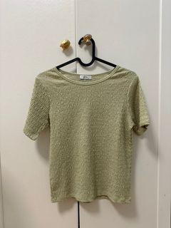 全新綠色微皺上衣64231049077507110