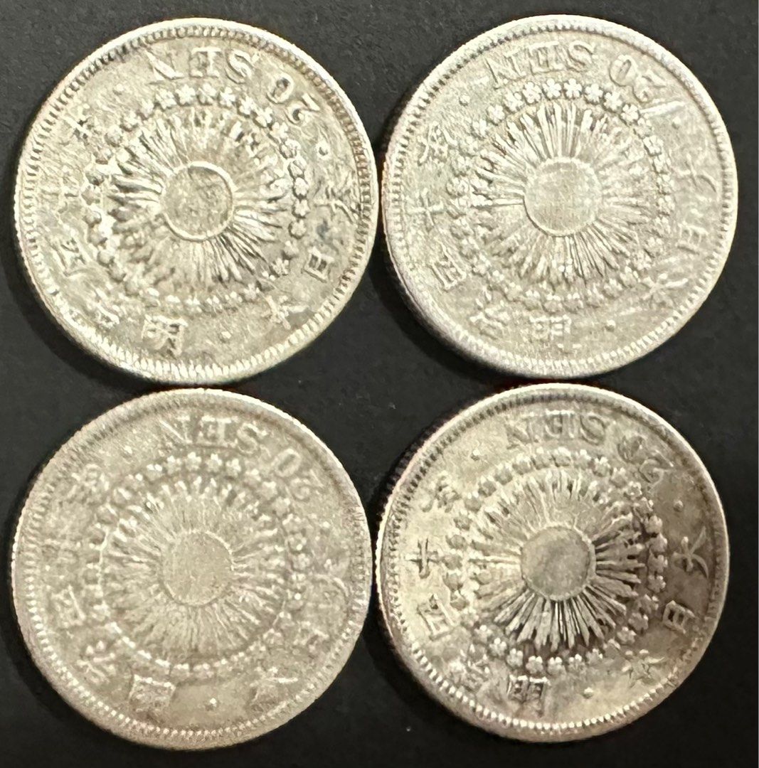 一圓 大日本 明治十八年年 明治18年 新一円銀貨 大型