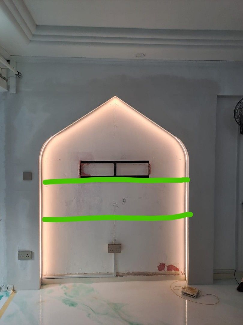 Arch Wall |Designing Partition Wall | L-Box installation| Dry wall | Wall box up | Partition with door| Sound proof partition wall | Light installation | LED down light | LED cove light | LED strip light | Track light | Electric Work | (Category: Drywall Partition & False Ceiling) located in Singapore. Submitted by interiordesignrenovationsg (Listing ID 1372293314, Image 3). Description: **Interior Design & Renovation Services** Looking for the b