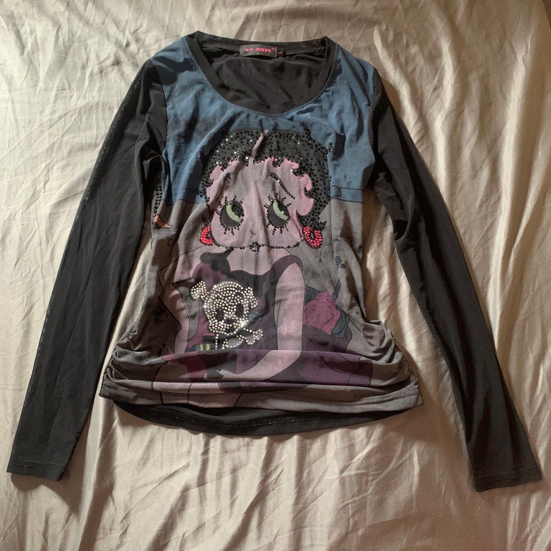 betty boop long sleeve (Category: Longsleeves) located in Bulacan. Submitted by smrssl.1 (Listing ID 1372281740, Image 1). Description: see through .