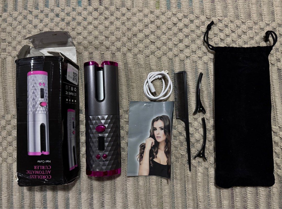 Cordless Automatic Curler (Category: Hair) located in Manila. Submitted by gailed (Listing ID 1372275625, Image 1). Description: — Bought for ₱1,200, but selling it for ₱550..
