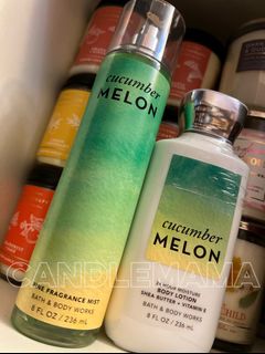 現貨包郵⭐️Cucumber Melon Body Lotion + Fine Fragrance Mist🌿 Brand New  #Candlemama64196296248579110