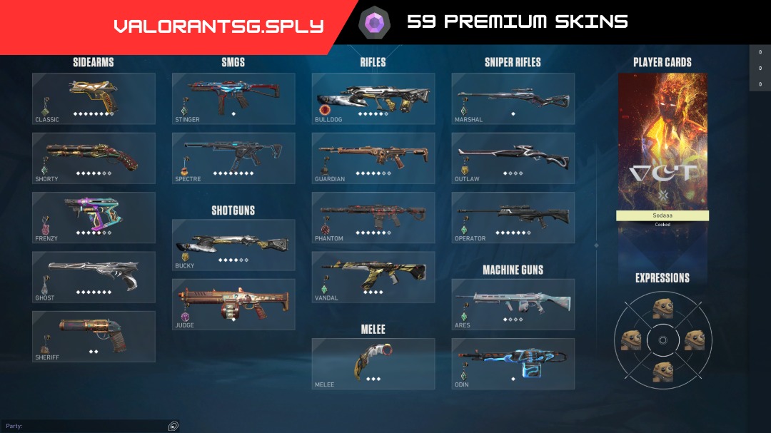 Diamond 1 Valorant Account | 59 Premium Skins | Most Stacked ...
