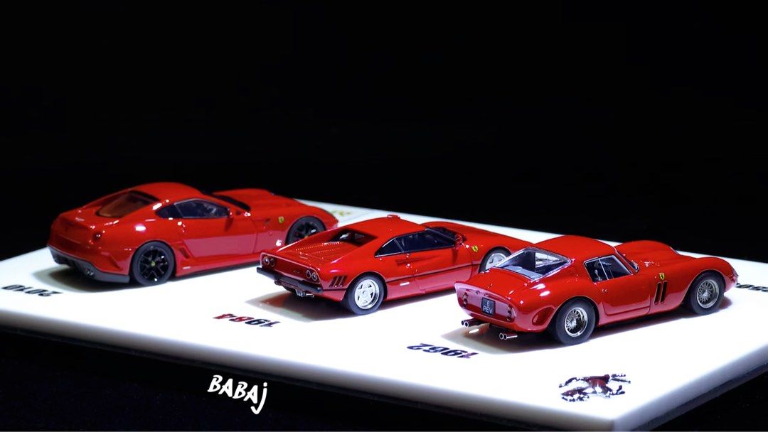 DMY DMH 1:64 Ferrari 250+288+599 GTO set Resin Model, 興趣及遊戲
