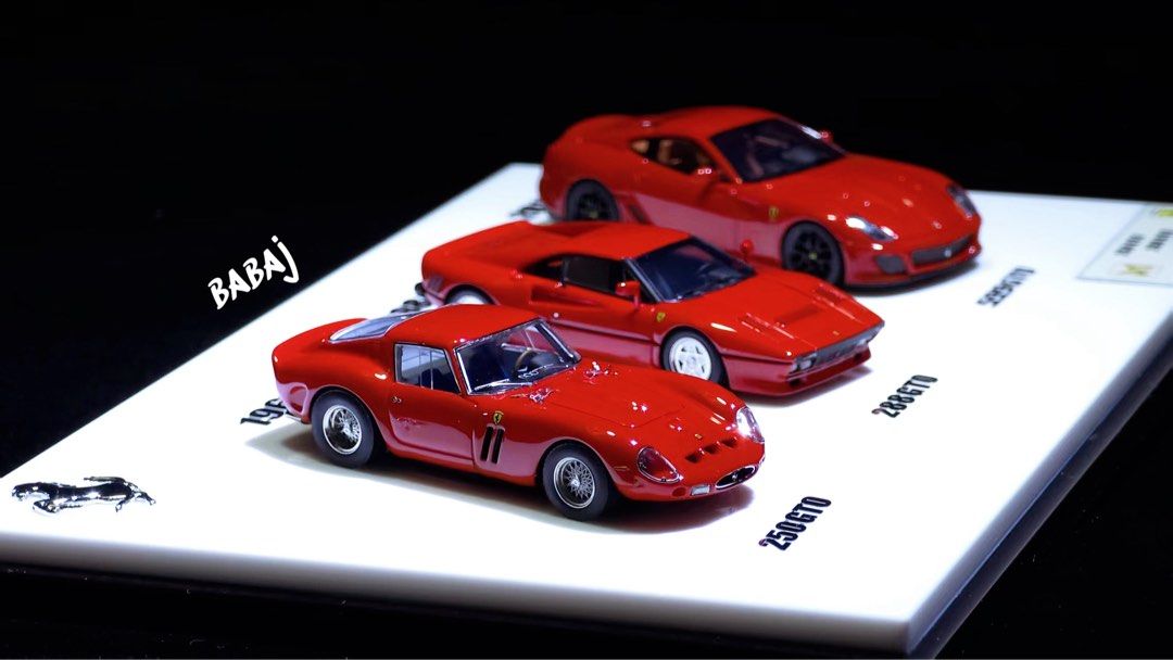 DMY DMH 1:64 Ferrari 250+288+599 GTO set Resin Model, 興趣及遊戲