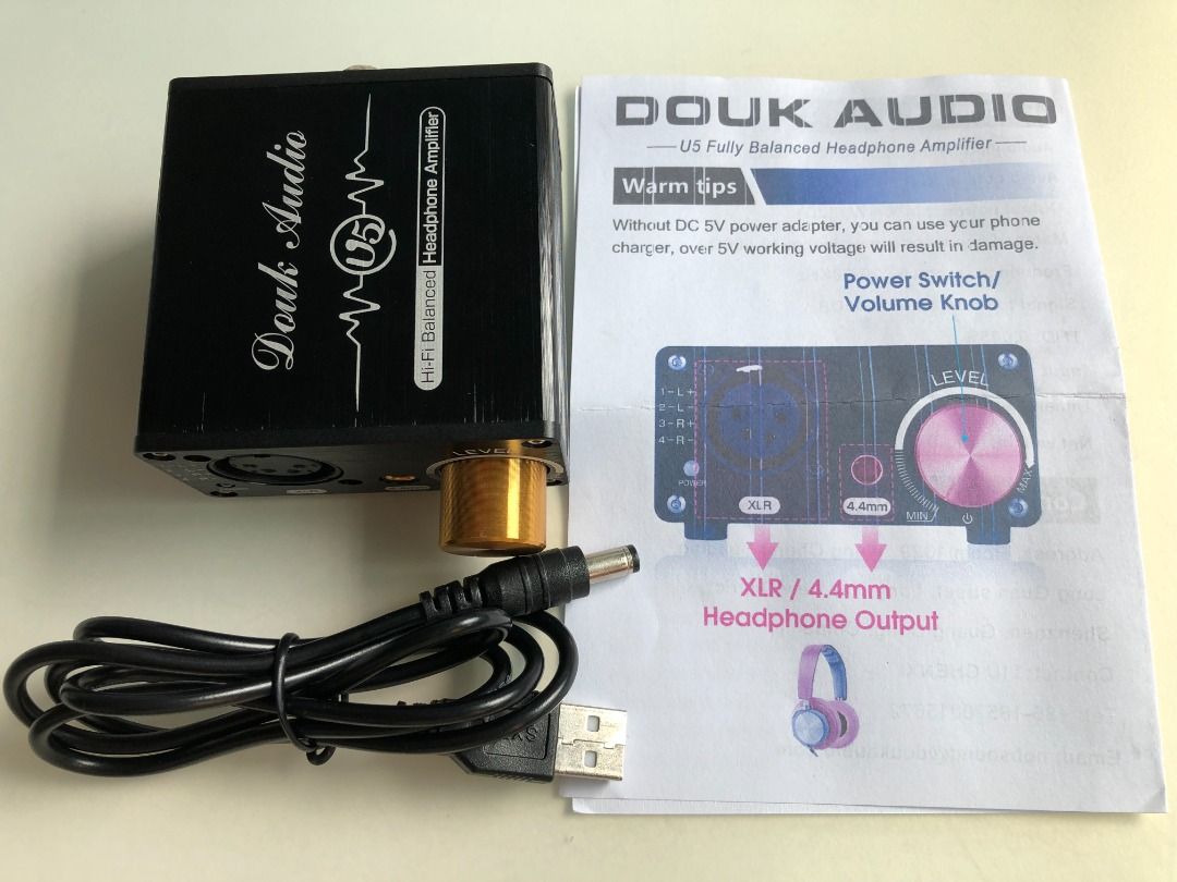 Douk Audio U5 HiFi Fully Balanced Headphone Amplifier (Category: Soundbars, Speakers & Amplifiers) located in Singapore. Submitted by badmoon (Listing ID 1372345450, Image 3). Description: Douk Audio U5 HiFi Fully Balanced Headphone Amplifier No box. Original accessory is only a USB power cable. Can provide a 5V2A adapter if needed. https://www.amazon.sg/Douk-Audio-Balanced-Headphone-Amplifier/dp/B09QFYJ5VQ?th=1 https://www.head-fi.org/showcase/d