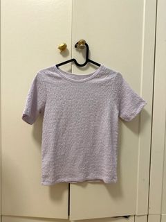 💜earth music &ecology 紫色微皺上衣64231048891523110