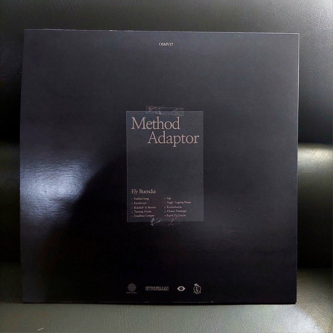 Ely Buendia: Method Adaptor (Vinyl) (Category: Vinyls) located in Makati City. Submitted by a_pullman016 (Listing ID 1372394280, Image 2). Description: Shipped from Hong Kong Ely Buendia Album: Method Adaptor -Bulaklak Sa Buwan, -Tagpi-tagping Piraso -Tamang Hinala -Kandarapa -Kontrabando and many more.. VINYL only price: P 5,500 CD only price: P2,500 Cassette Tape only price: P2,000 (SOLD) Bundle Price: P7,500 (Vinyl & CD) Can do meet-up: (NCR: 