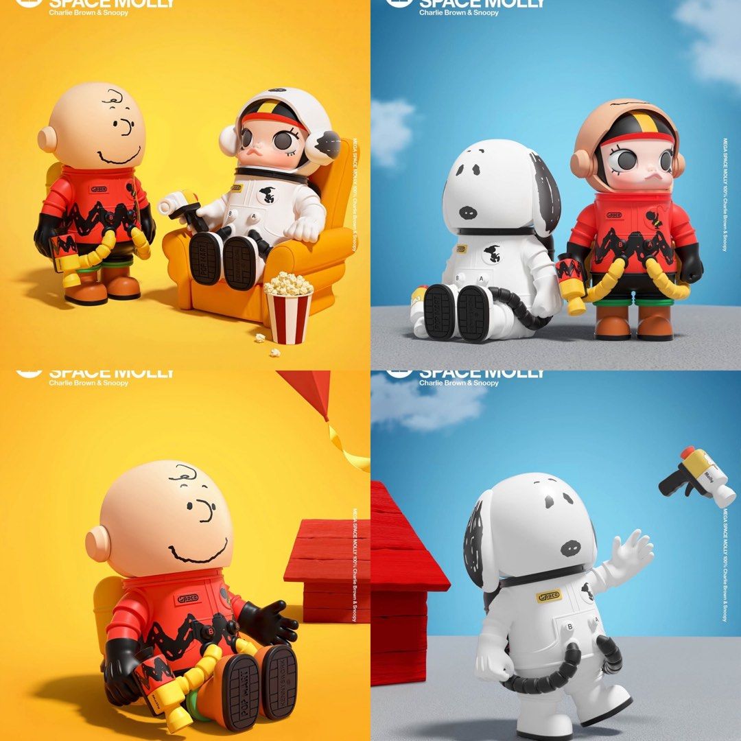 EXCLUSIVE MEGA SPACE MOLLY 100% CHARLIE BROWN & SNOOPY