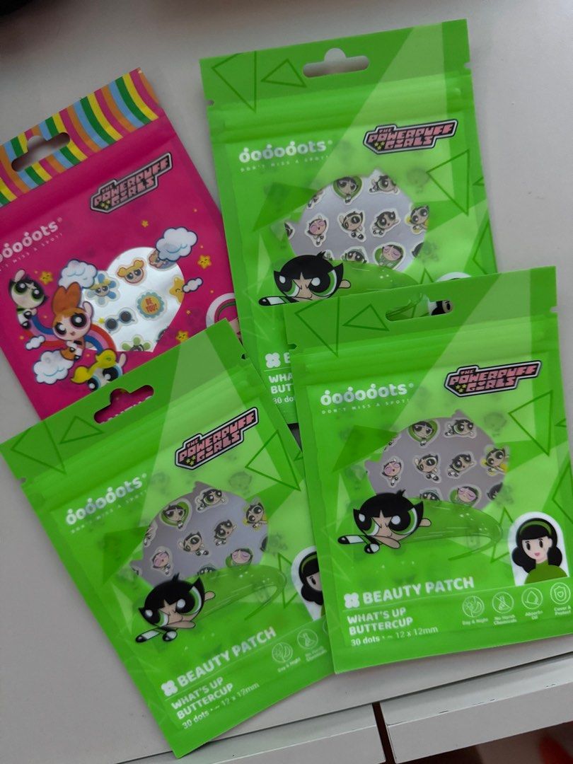 For sale: Buttercup Dododots Pimple Patch (Category: Face Care) located in Quezon City. Submitted by lovedthem (Listing ID 1372379800, Image 1). Description: NON-NEGOTIABLE! For Sale: Buttercup In stock: 2pcs Price: ₱295 each Dododots Pimple Patch - Powerpuff Girls Mystery Pack RFS: Want: Blossom and Bubbles.