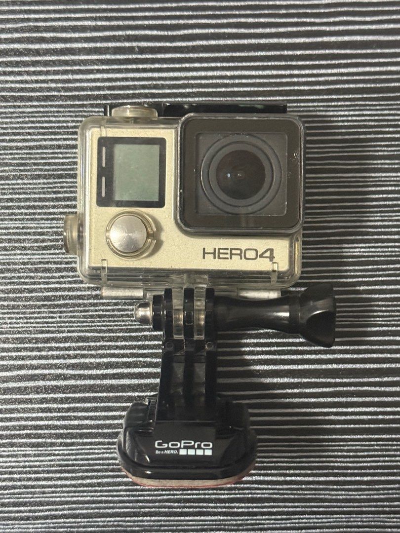 GoPro Hero 4 Silver + accessories (Category: Cameras) located in Paranaque City. Submitted by _jmsa (Listing ID 1372415697, Image 2). Description: With original box Charger + cord Battery Waterpoof case Spare case Go pro stick.