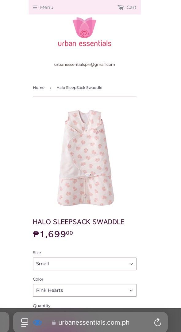 Halo Sleepsack Swaddle (Category: Other Baby Bathing & Changing Needs) located in Manila. Submitted by i-sell-for-you (Listing ID 1372440741, Image 3). Description: Selling Halo Sleepsack Swaddle SRP - Php 1,700 For pick-up, meet-up (very select places only), or delivery. COD is ok too. For delivery or COD, buyer books and shoulders the service fee. Items are priced below (most of the time way below) SRP already. Please be considerate when asking