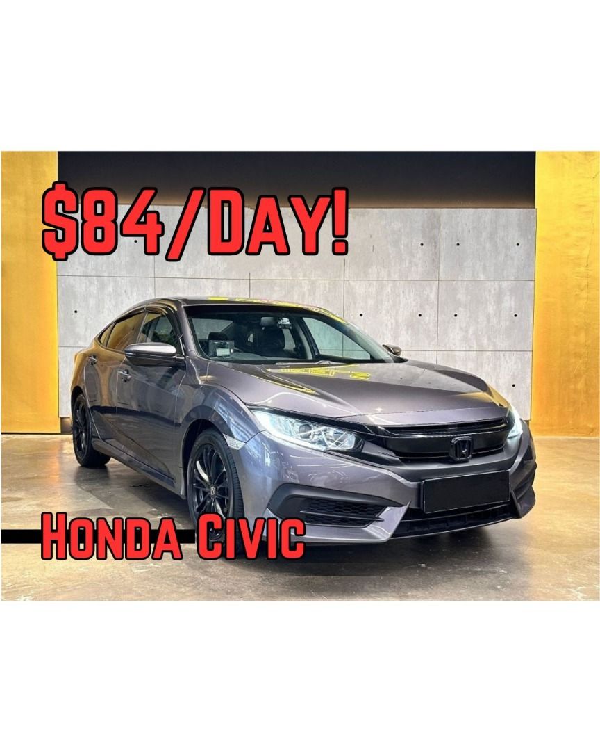 Honda Civic | PHV / Personal use! Short & Long Term Car Rental / Private Hire Lease | Credence Automotive Low Rates & Deposit (Category: Car Rental) located in Singapore. Submitted by credenceauto (Listing ID 1362321639, Image 1). Description: ============================================ Whats app or Call: 8714 1898 We can make this car Personal / PHV Ready for you! Please contact us directly. ============================================ Honda Ci