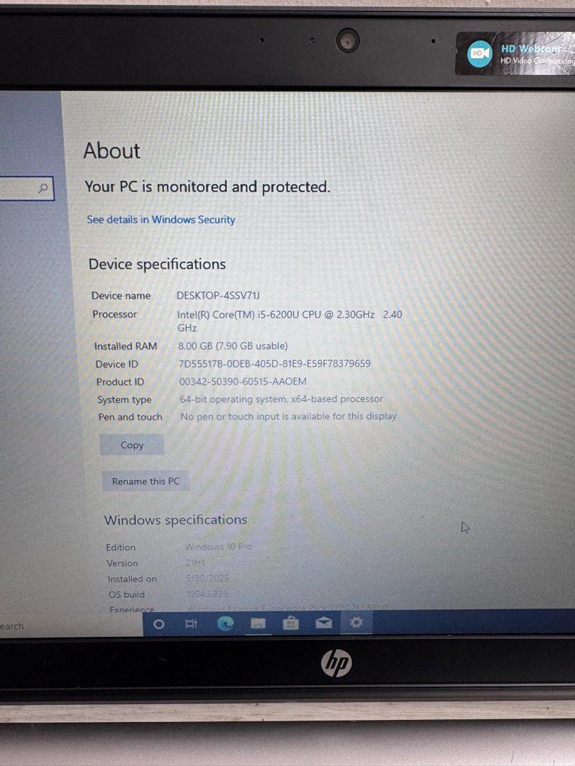HP Laptop core i5 6th gen 8 gb ram 500 hdd (Category: Laptops & Notebooks) located in Singapore. Submitted by honesty_is__best_policy (Listing ID 1372324122, Image 2). Description: Core i5 6th generation 8 gb ram 500 gb hdd Windows 10 Come charger Battery need to replace Plus and play ok.