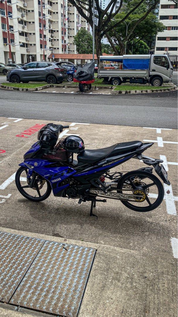 Hypertech swingarm (Category: Class 2B) located in Singapore. Submitted by gl0.ilyaz (Listing ID 1372453175, Image 1). Description: Still in good condition need wash only Bought for 120 Used for like 1 month only Changed to standard 2 inchi for camp.