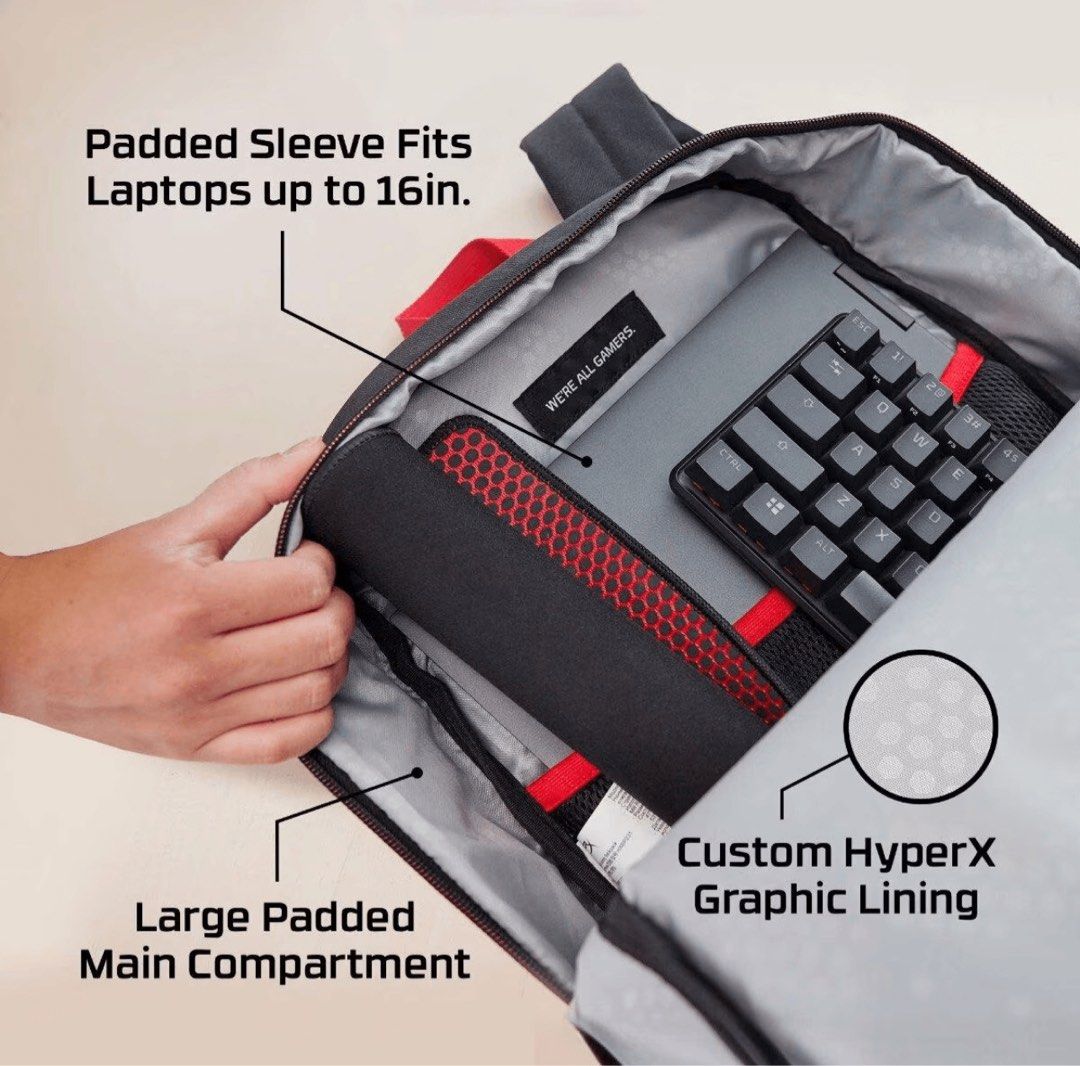HyperX Delta Gaming Laptop Backpack Black (Category: Backpacks) located in Manila. Submitted by jessie4444 (Listing ID 1372335435, Image 3). Description: .