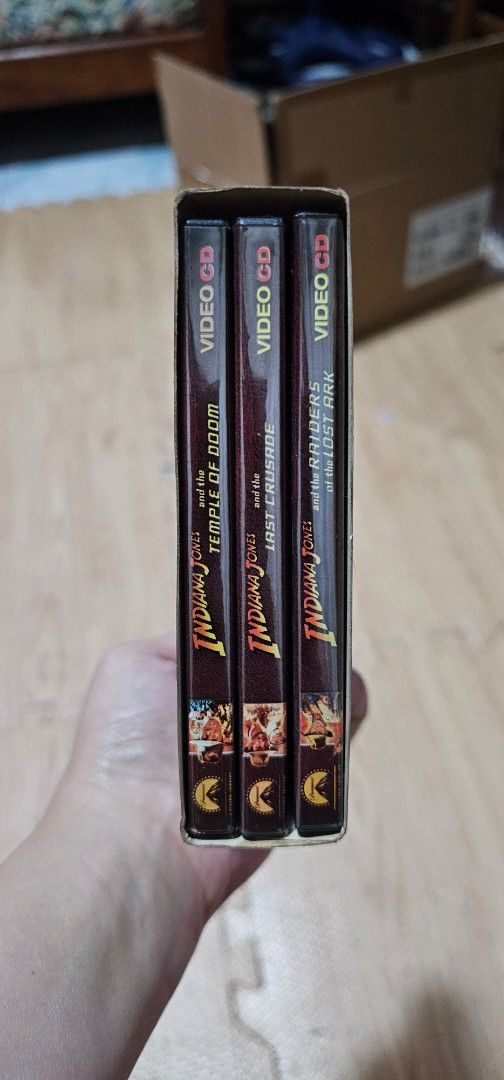 Indiana Jones The complete VCD Collection (Category: CDs & DVDs) located in Quezon City. Submitted by cess.santos (Listing ID 1372416168, Image 2). Description: 100 for all.