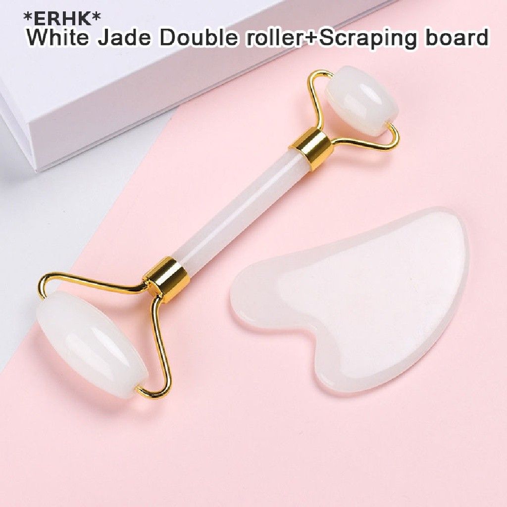 Jade Roller and Guasha Set White Jade (Category: Face Care) located in Quezon City. Submitted by floreskari78555 (Listing ID 1372446901, Image 1). Description: Jade Roller & Guasha Set White Jade 250php 1pc Retail 5pcs and above Wholesale price Kindly pm. We accept company purchase ,bulk orders and wholesale orders‼️‼️‼️ High quality not plastic❤️ Made from white jade, the stone of inner peace and purity, facial gua sha soothes, decongests and ha