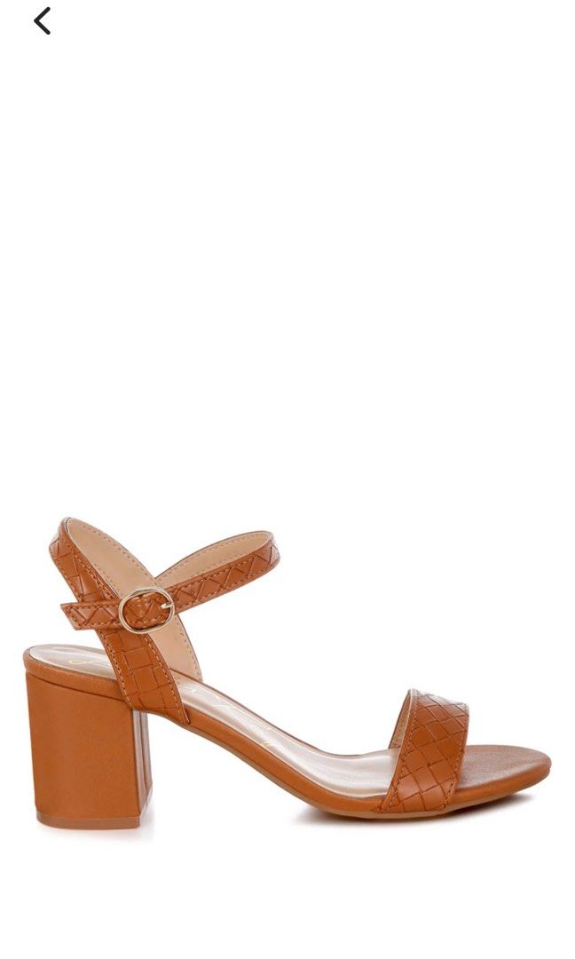 London Rag tan block heels (Category: Heels) located in Pasay City. Submitted by questionmart (Listing ID 1372334987, Image 1). Description: Used thrice No more box Retails at P3k.