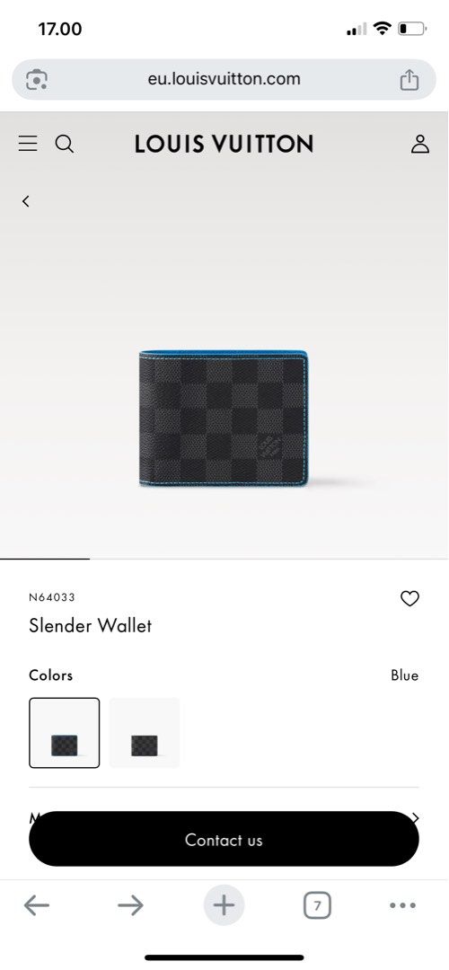 LV Slender Wallet, Barang Mewah, Tas Dompet di Carousell