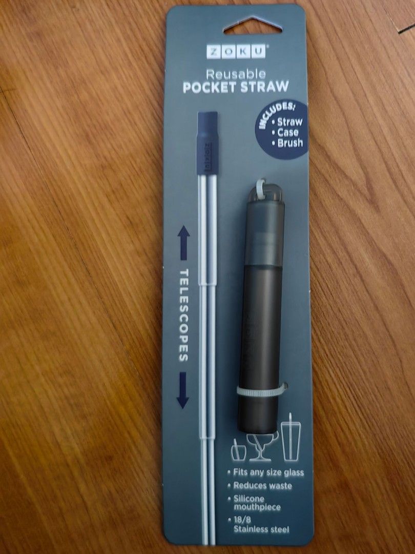 New Zoku Reusable Pocket Straw (Category: Other Kitchenware & Tableware) located in Quezon City. Submitted by pattyandjimmy2020 (Listing ID 1372347256, Image 1). Description: SRP 745.