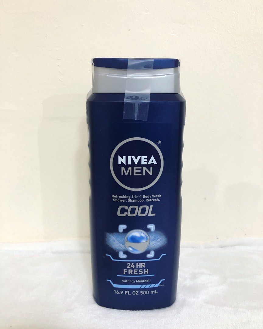 Nivea Bodywash for Men from 🇺🇸 (Category: Bath) located in Mandaluyong City. Submitted by Thriftdiva (Listing ID 1372370765, Image 3). Description: ✨Original Bought in California USA🗽🇺🇸 ✨PH Onhand 💯% money back guarantee if proven fake. 💯% Good Quality 💯% Brand New ‼️ NO RETURN/ REFUND 🚛 JNT/ LALAMOVE 💸 GCASH -500ML -Rock Salts -Cool -Sport.
