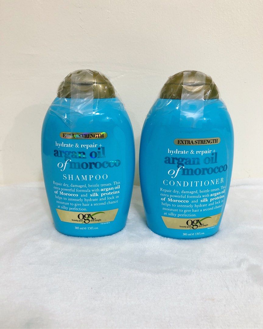 OGX Shampoo & Conditioner from 🇺🇸 (Category: Hair) located in Mandaluyong City. Submitted by Thriftdiva (Listing ID 1372370046, Image 3). Description: ✨Original Bought in California USA🗽🇺🇸 ✨PH Onhand 💯% money back guarantee if proven fake. 💯% Good Quality 💯% Brand New ‼️ NO RETURN/ REFUND 🚛 JNT/ LALAMOVE 💸 GCASH -385ML -Keratin Smoothing Oil -Argan Oil of Morocco -Coconut Miracle Oil.