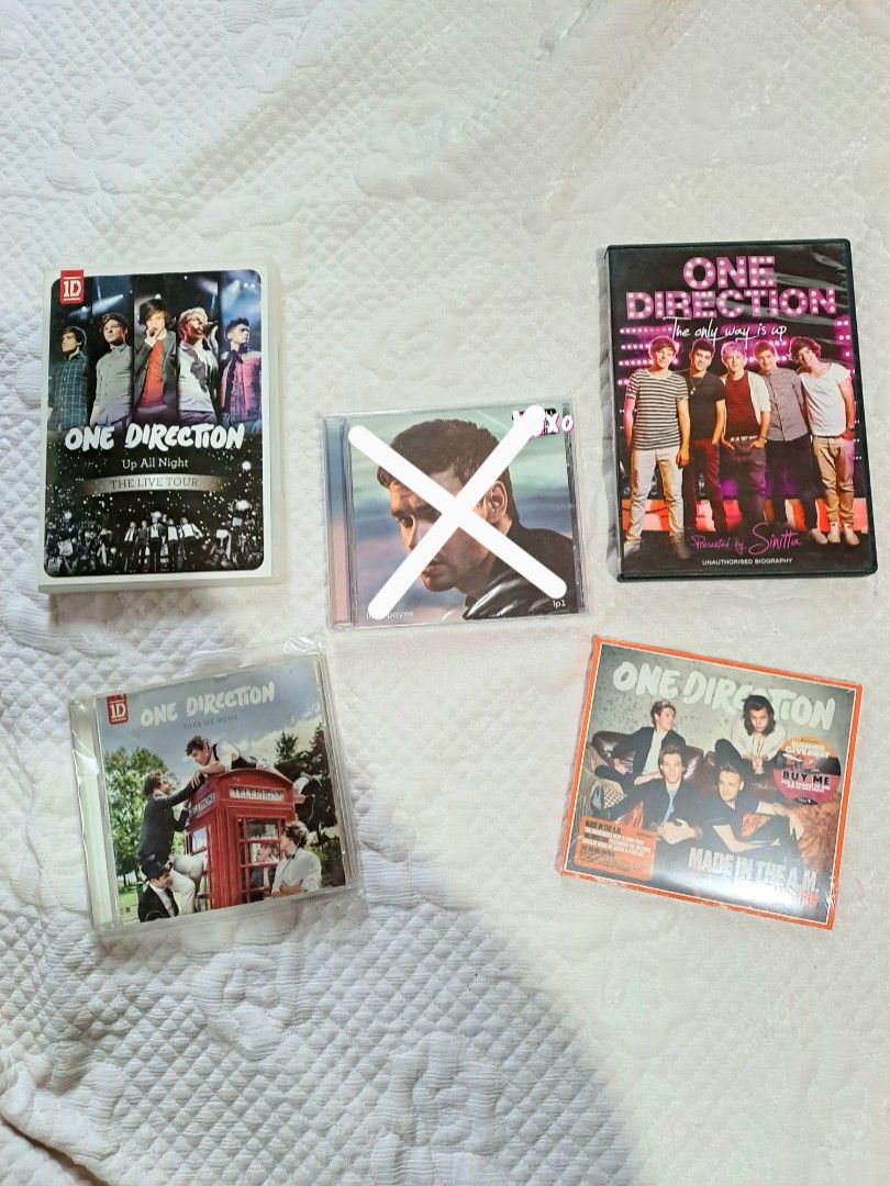 One Direction cd albums (Category: CDs & DVDs) located in Sindangan. Submitted by friyaljp (Listing ID 1367704261, Image 1). Description: 1D bundle ₱350 PAYO | ₱400 2 DAYS DOP Breakset: LP1 album– ₱350 (SOLD) MITAM album (sealed)– ₱230 Note: ( originally bought here on carousell, but not sure if orig. buy at your own risk ‼️) Take Me Home album (cracked case)– ₱185 Up All Night dvd– ₱130 The Only Way Up dvd (small damage at the back)– ₱120 Please