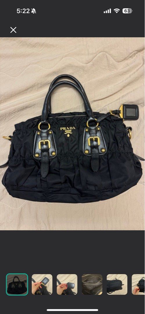 Prada tessuto gaufre bag (Category: Bags & Wallets) located in Singapore. Submitted by iwanttosleep11 (Listing ID 1372379763, Image 1). Description: only genuine buyers. 100% authentic,no nego. Ghostings will be blocked. Comes with strap, no receipt Will give discount to fast dealer .
