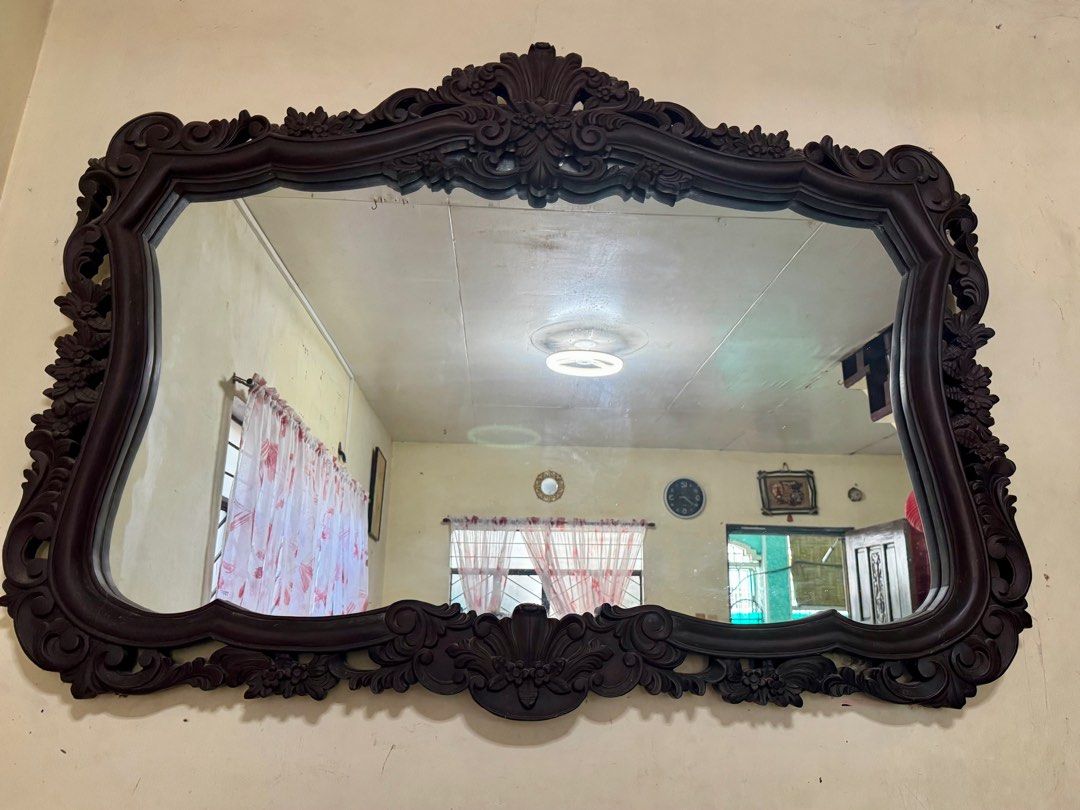 Pure Narra dining table set with free Narra Mirror (Category: Tables & Sets) located in Quezon City. Submitted by tolosakc1994 (Listing ID 1372471010, Image 3). Description: NEGOTIABLE Made from genuine Narra wood Includes free mirror Narra message me now if interested. 🙂.