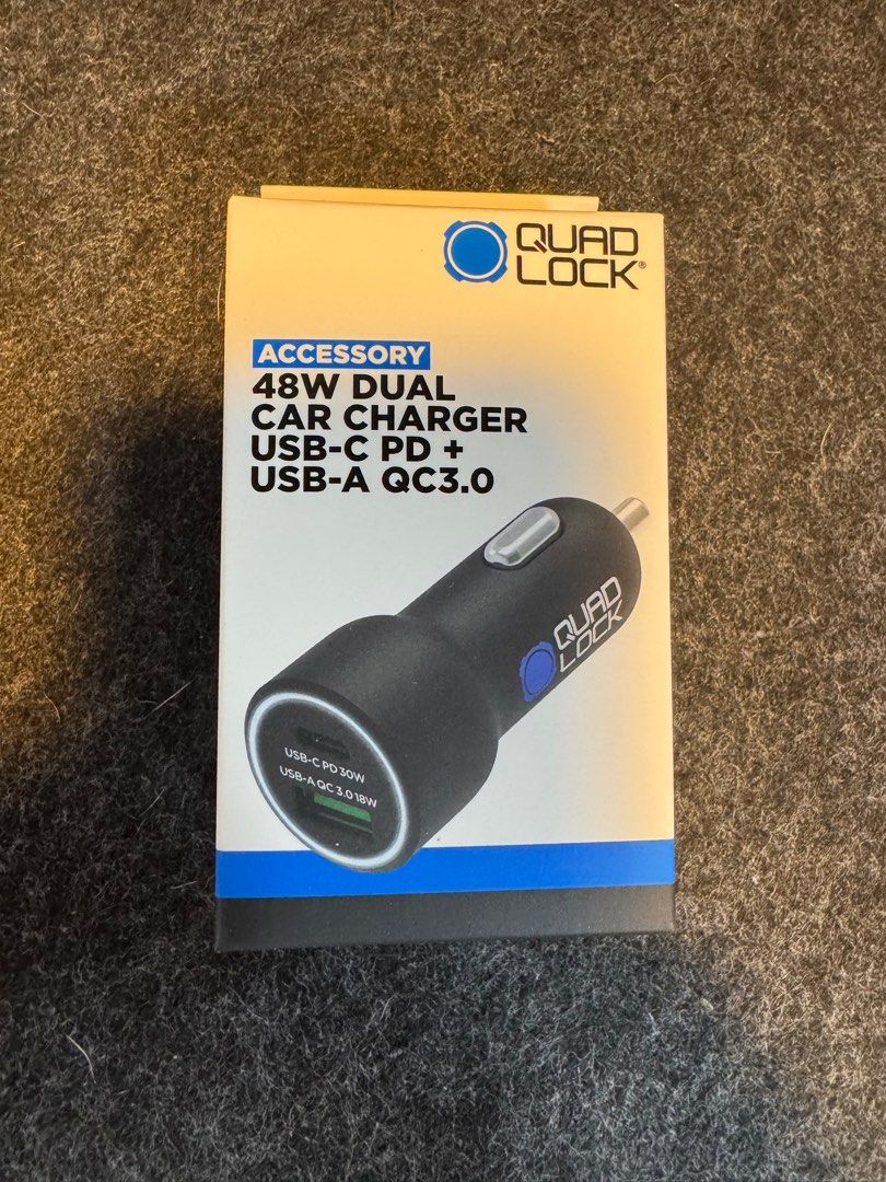 Quadlock Dual USB 12V Car Charger (Category: Chargers & Cables) located in Las Pinas. Submitted by r2rivs (Listing ID 1372295121, Image 1). Description: Brand new and sealed. .