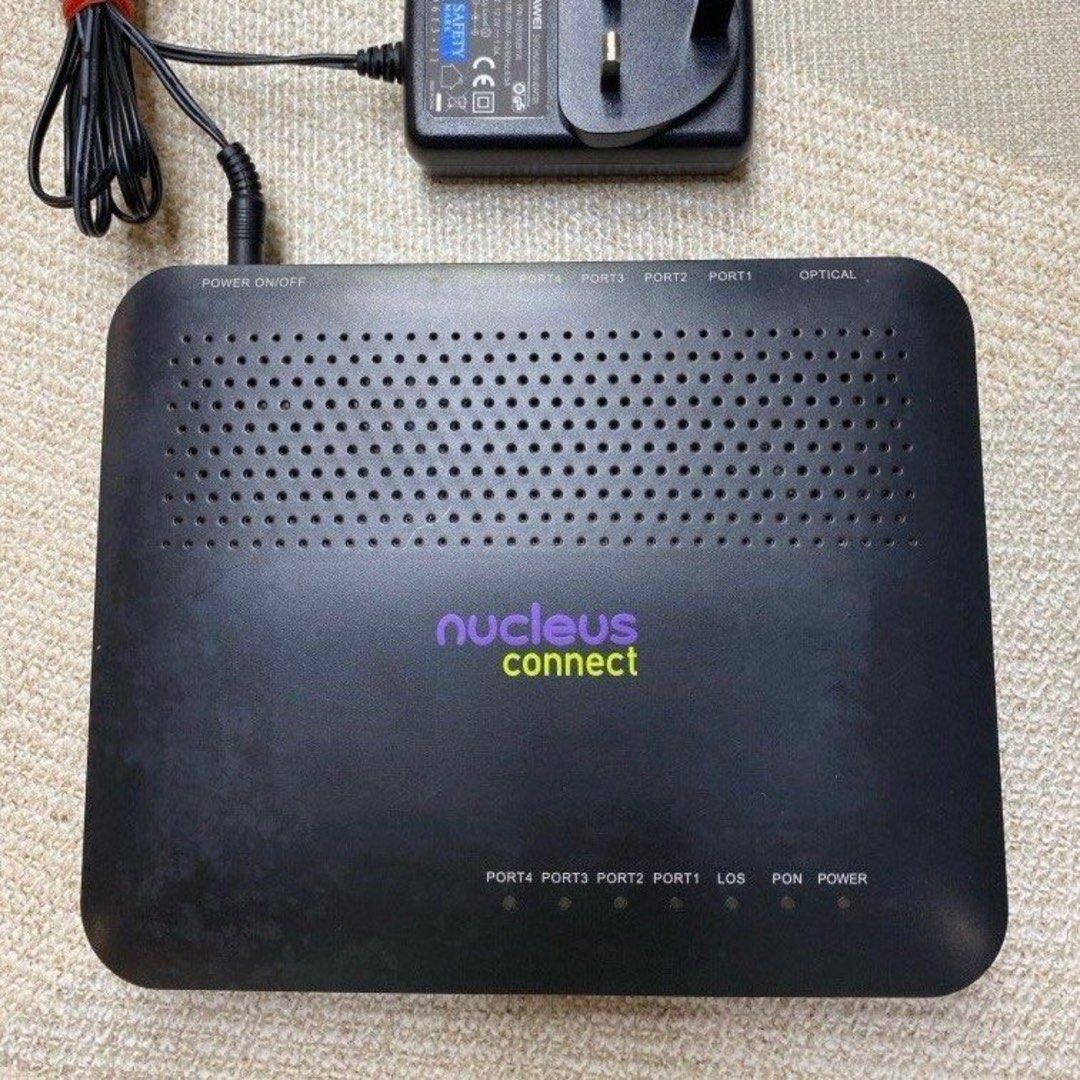 StarHub Nucleus Connect ONT / VeONT (Category: Networking) located in Singapore. Submitted by odeliaxy (Listing ID 1372326525, Image 1). Description: StarHub Nucleus Connect ONT / VeONT Full set with power adapter Please read: This is a non-serialized set, which means you can return it to StarHub under your home address. The staff will verify if the set is correctly tagged to your address upon return. If it’s not, you may be charged for a replace