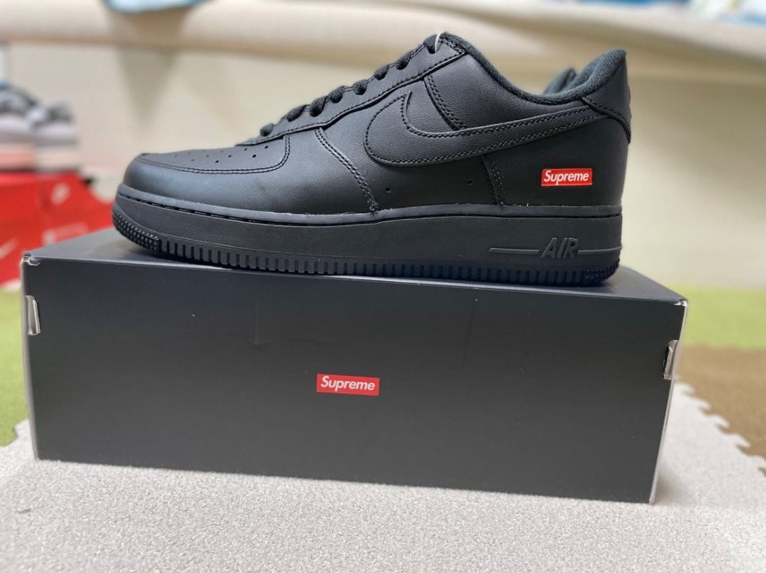 Supreme x Nike Air Force 1 box logo unisex, Men's Fashion, Footwear ...