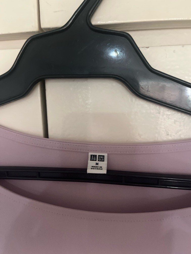 Uniqlo Lilac Top (Category: Blouses) located in Paranaque City. Submitted by msgvill (Listing ID 1372300819, Image 2). Description: .