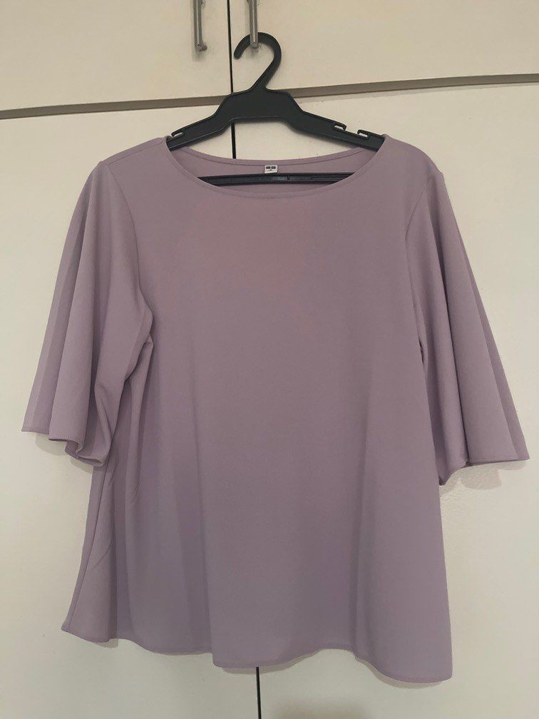 Uniqlo Lilac Top (Category: Blouses) located in Paranaque City. Submitted by msgvill (Listing ID 1372300819, Image 1). Description: .