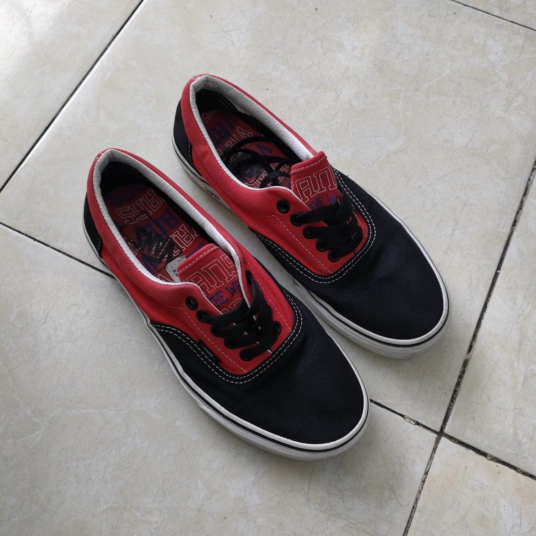 Vans Sneaker Vans Era Red Grey Vans Era New Varsity Black High