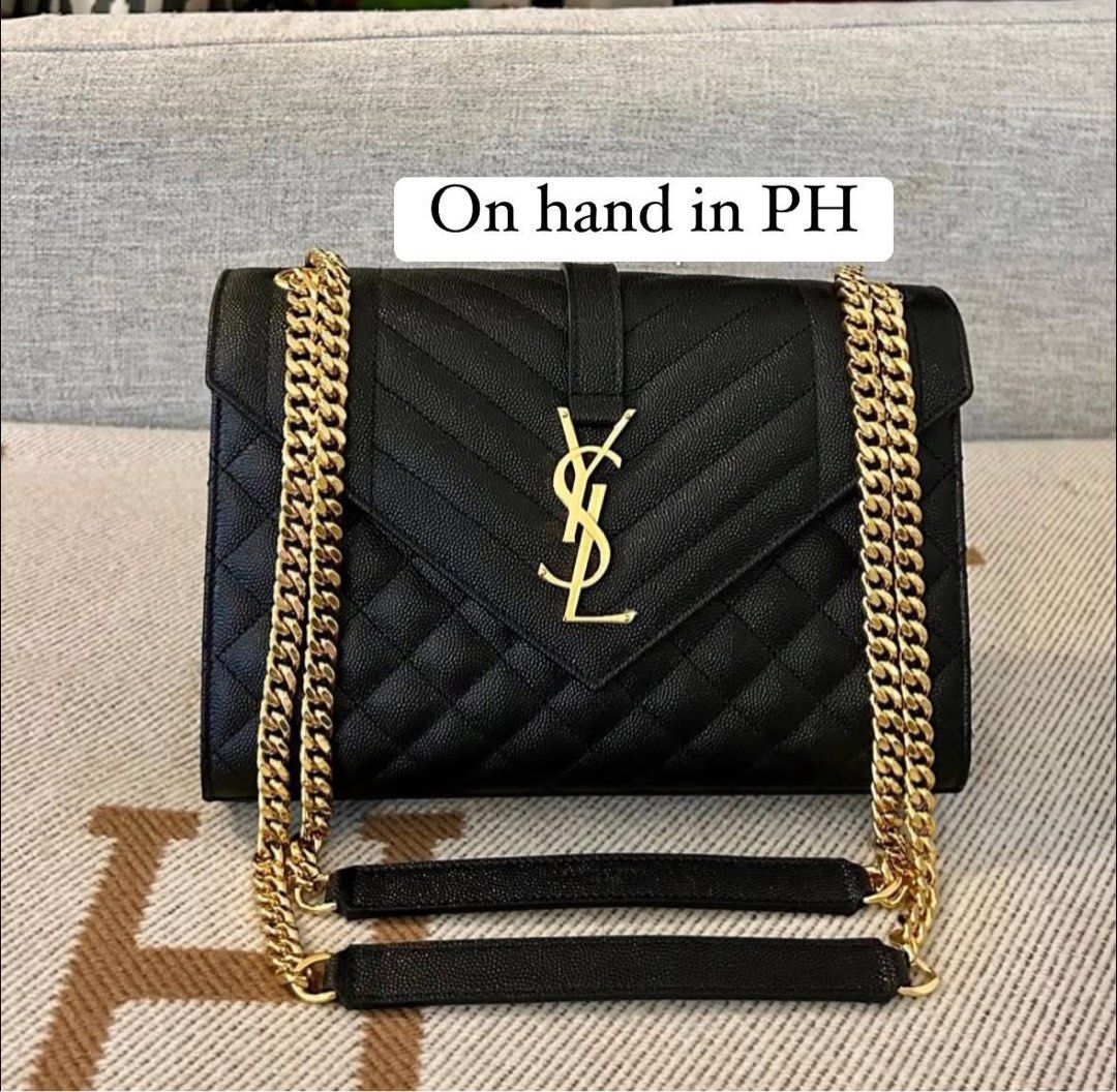 YSL Envelope Medium in Matelasse Lambskin (Category: Luxury Bags & Wallets) located in Manila. Submitted by deiclacio_ (Listing ID 1372432554, Image 2). Description: .